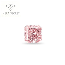 ForeverFlame fancy 2.5ct pink Radiant Cut diamond CVD CZ Moissanite  fancy vivid pink jewelry